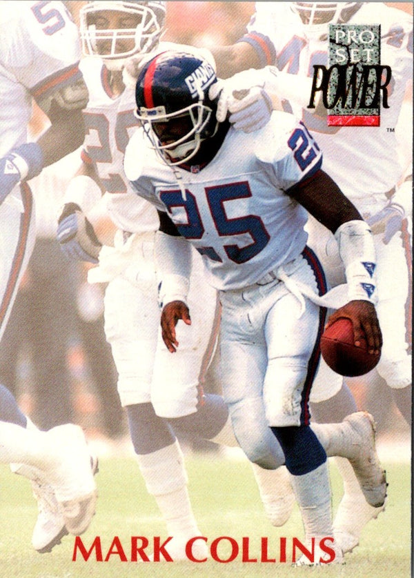 1992 Pro Set Power Mark Collins #222