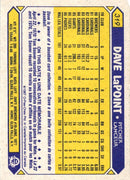 1987 O-Pee-Chee Dave LaPoint