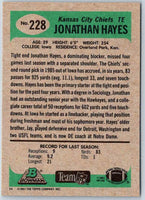1991 Bowman Football Jonathan Hayes #228