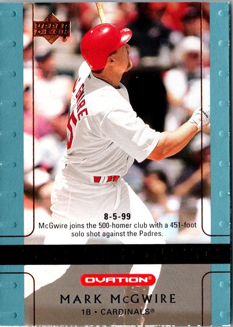 2002 Upper Deck Ovation Mark McGwire