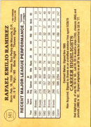 1985 Donruss Rafael Ramirez