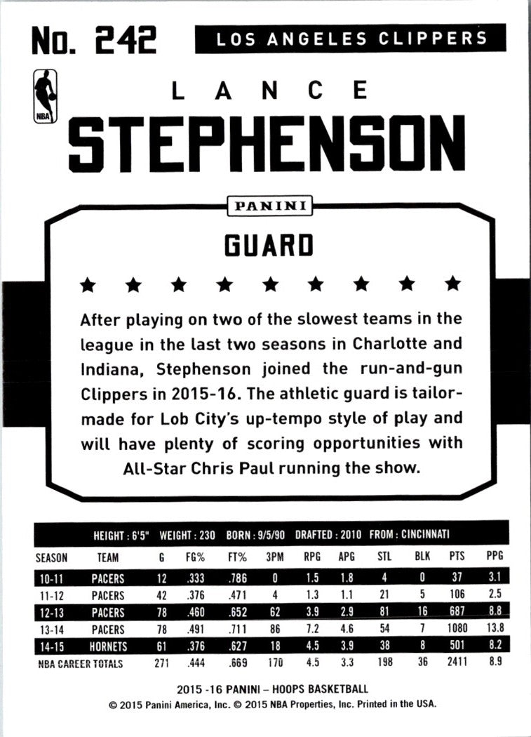 2014 Panini Totally Certified Lance Stephenson