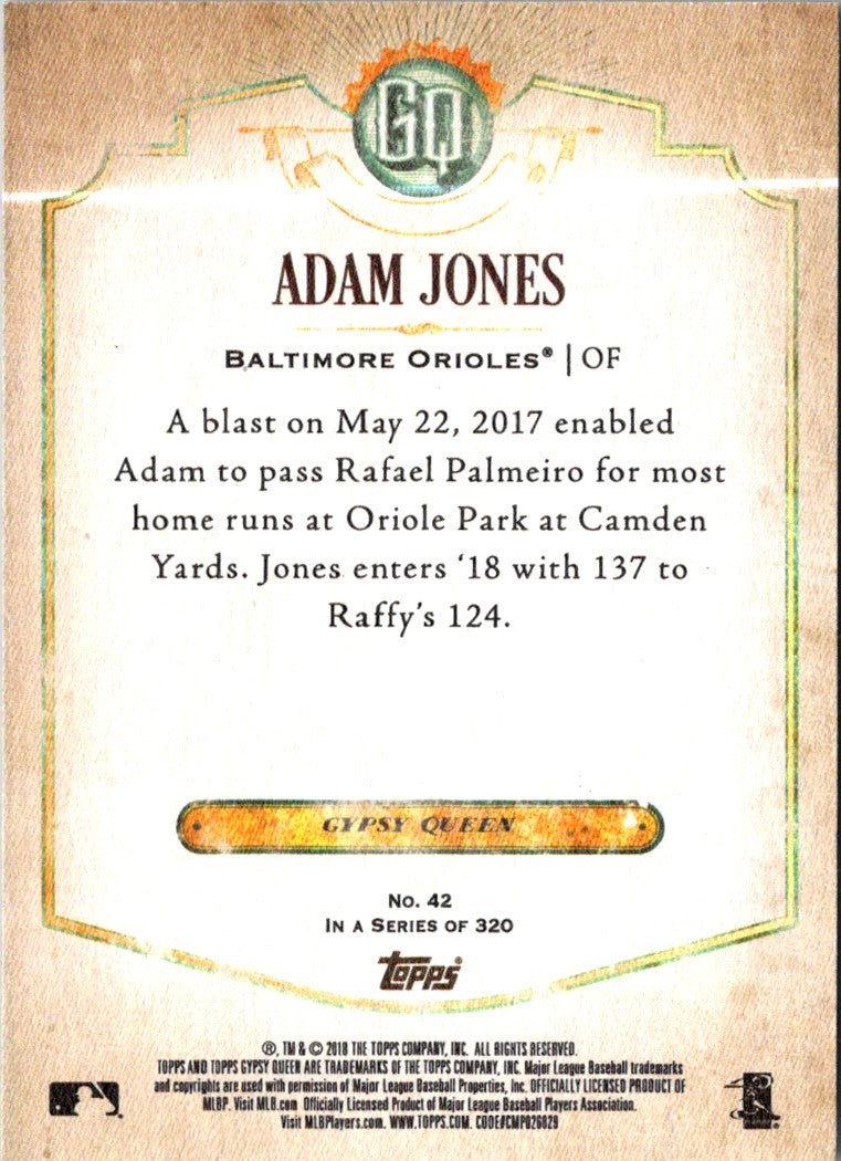 2018 Topps Gypsy Queen Adam Jones
