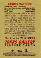 2017 Topps Gallery Heritage Carlos Martinez #7