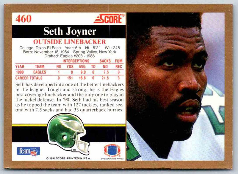 1991 Score Seth Joyner