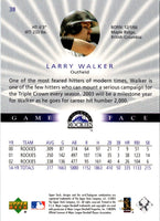 2003 Upper Deck Game Face Larry Walker #38