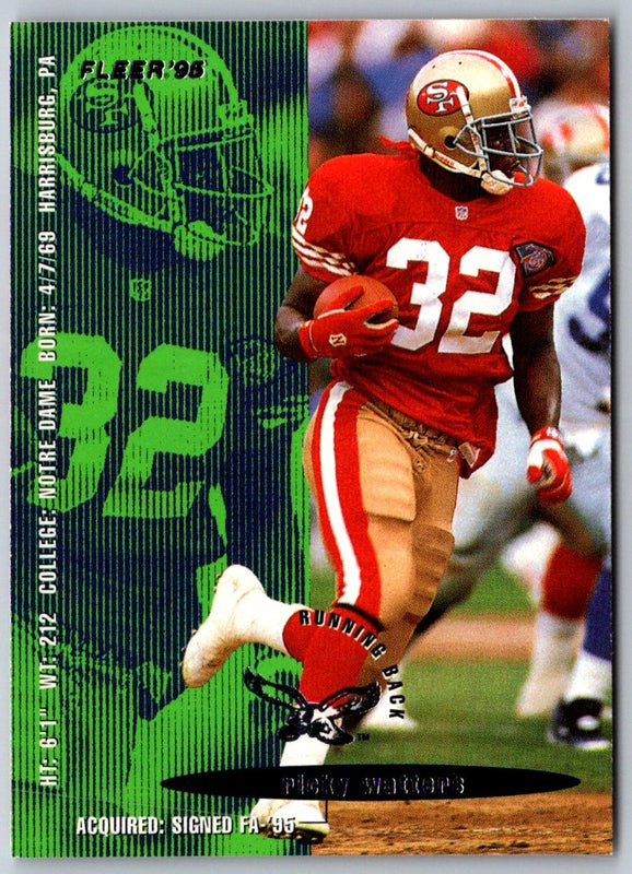 1995 Fleer Ricky Watters #354