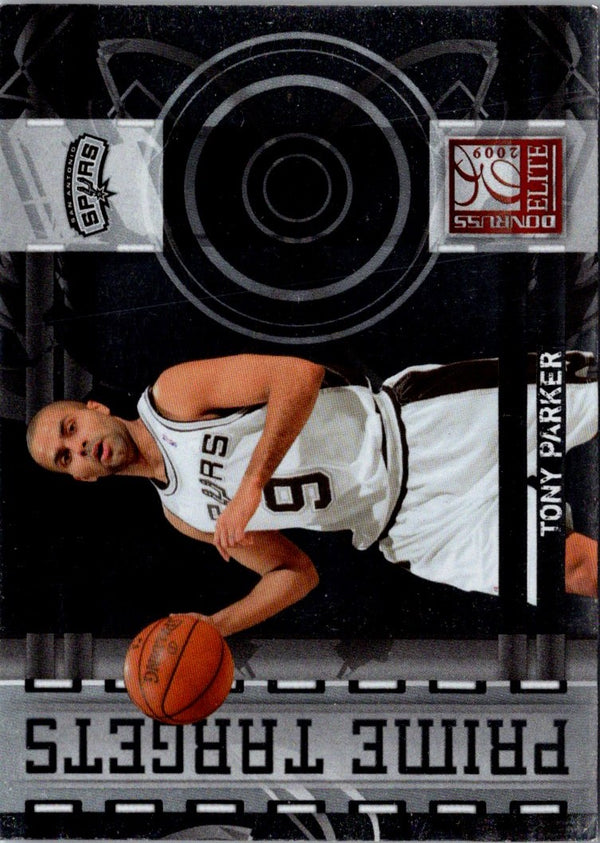 2009 Panini Timeless Treasures Championship Season Combos Materials Prime Tim Duncan/Tony Parker #5 /5