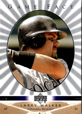 2003 Upper Deck Game Face Larry Walker #38