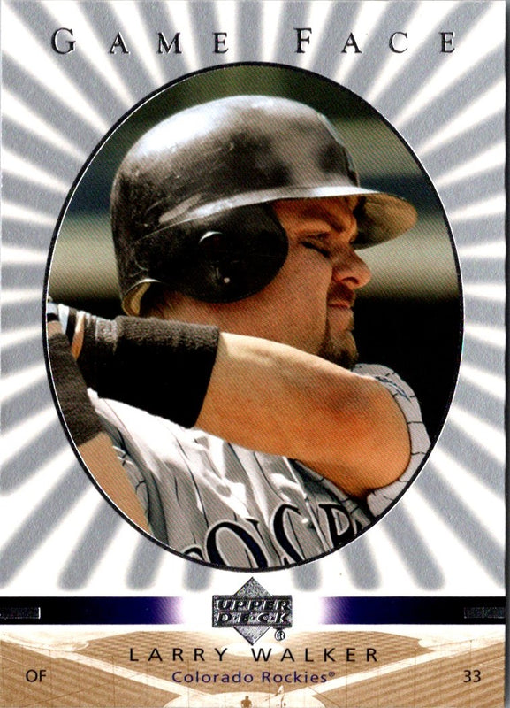 2003 Upper Deck Game Face Larry Walker #38