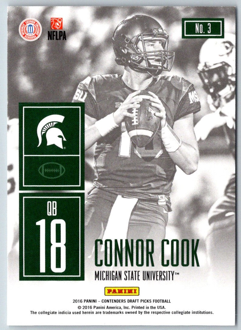 2016 Panini Contenders Draft Picks Game Day Tickets Connor Cook