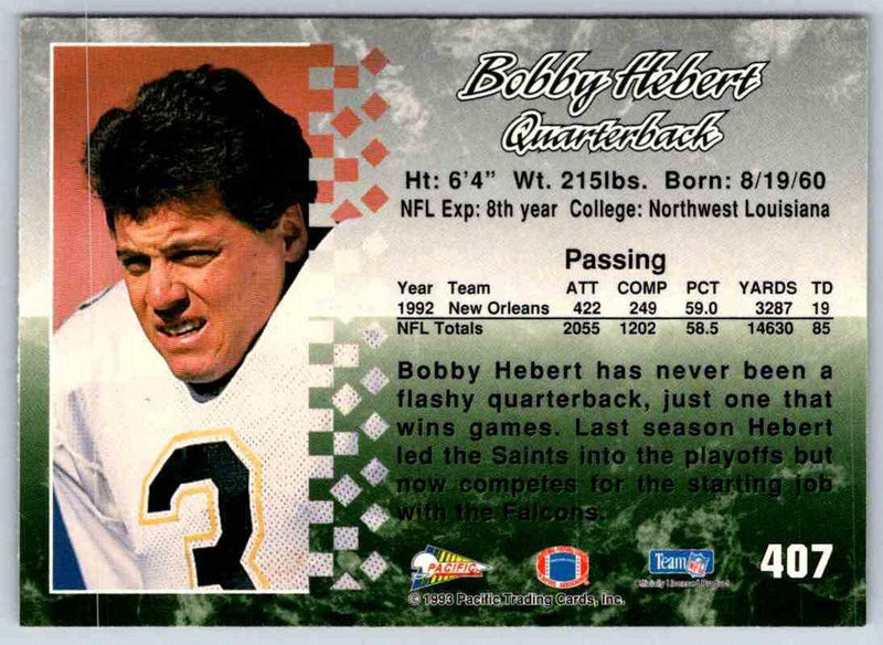 1998 Pacific Bobby Hebert