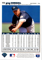 1995 Collector's Choice Greg Swindell #119