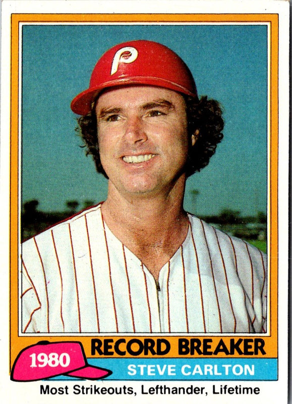 1981 Topps Steve Carlton #202