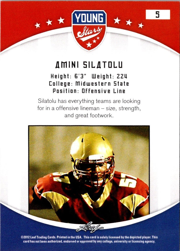 2012 Leaf Young Stars Amini Silatolu