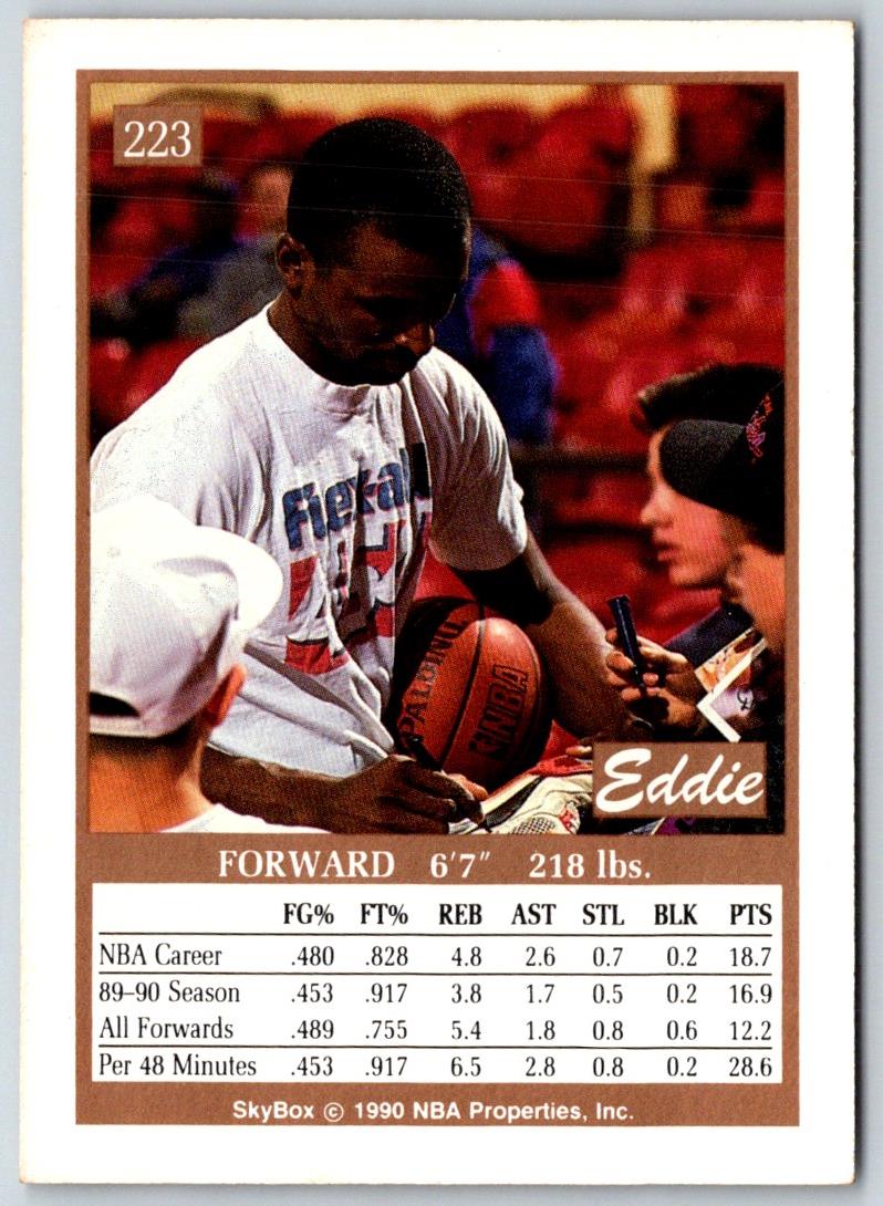 1990 SkyBox Eddie Johnson