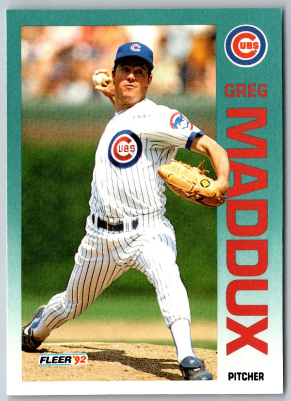 1992 Fleer Greg Maddux #386