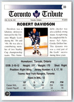 1991 Ultimate Original 6 Bob Davidson #33