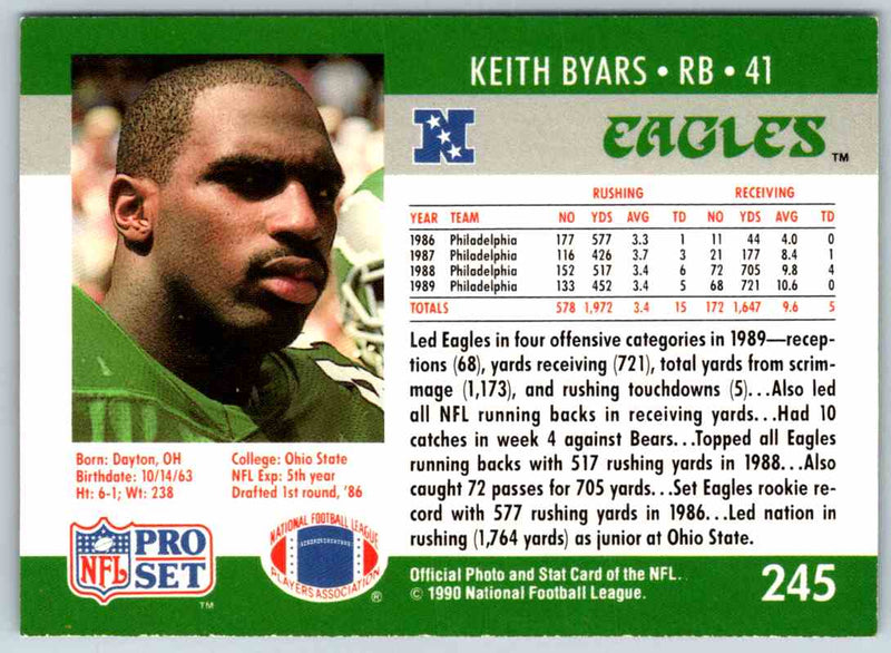 1990 Proset Keith Byars