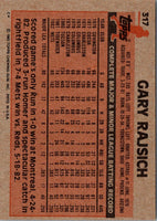 1983 Topps Gary Rajsich #317 Rookie NM-MT