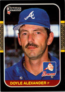 1987 Donruss Doyle Alexander