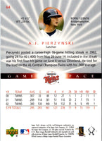 2003 Upper Deck Game Face A.J. Pierzynski #64