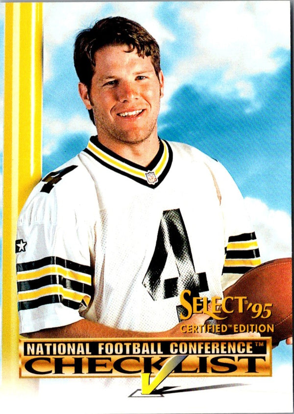 1995 Select Certified Checklists Brett Favre #4