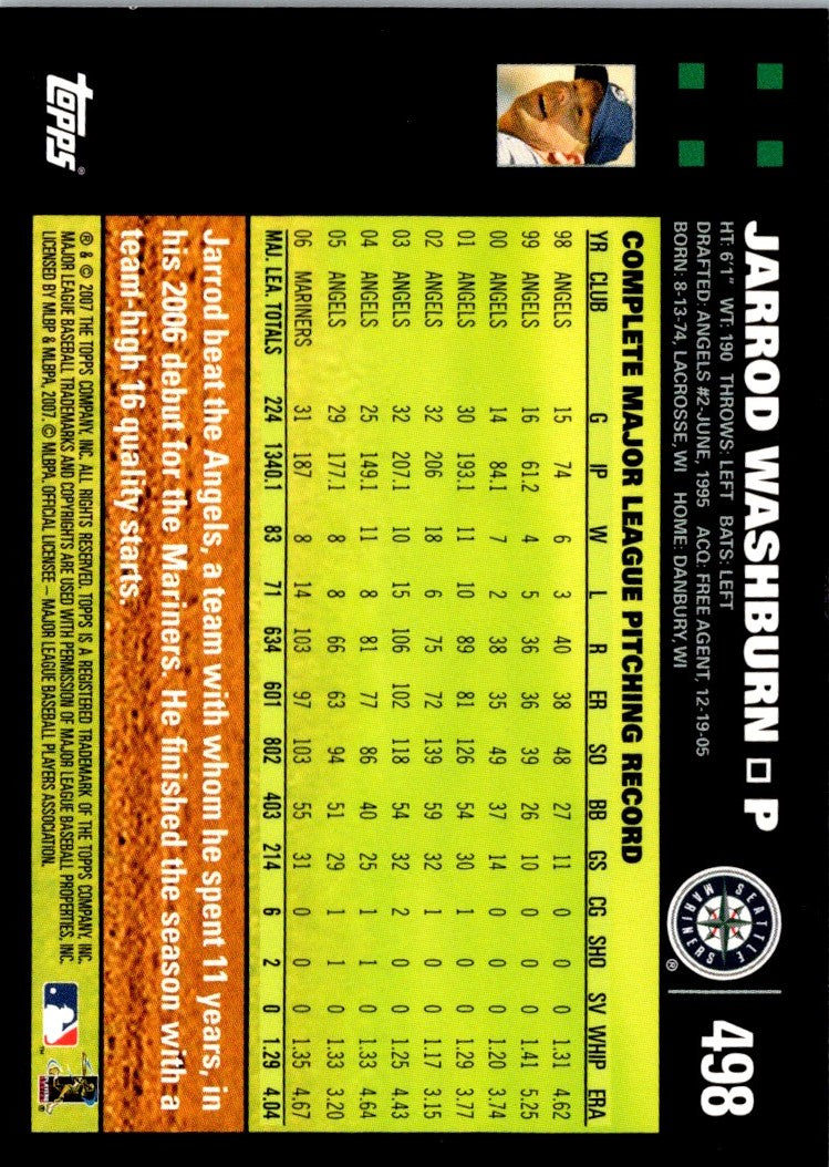 2007 Topps Jarrod Washburn
