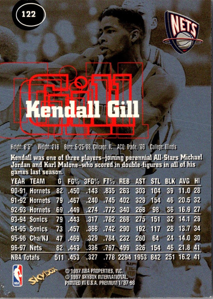 1997 SkyBox Premium Kendall Gill