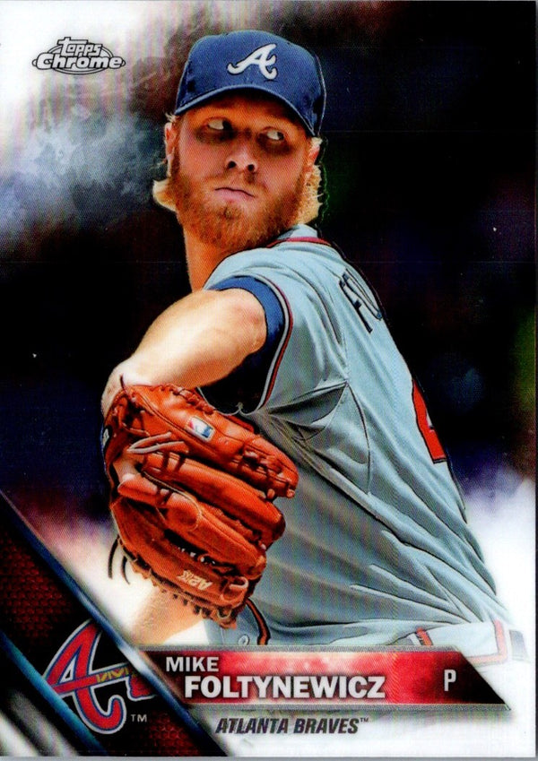 2016 Topps Chrome Mike Foltynewicz #186