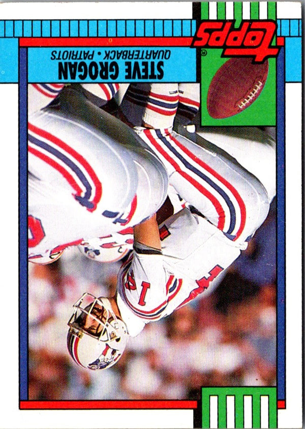 1990 Topps Steve Grogan #418