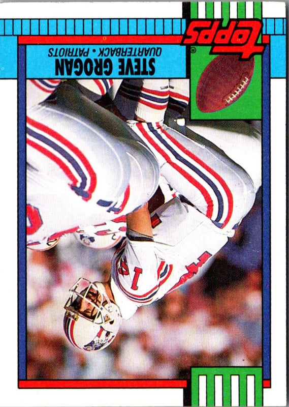 1990 Topps Steve Grogan #418
