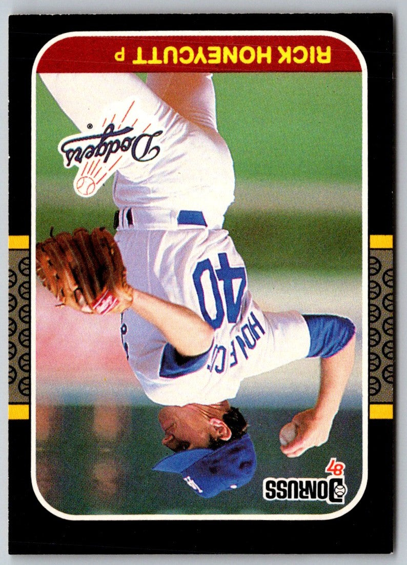 1987 Donruss Rick Honeycutt
