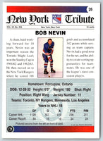 1991 Ultimate Original 6 Bob Nevin #26