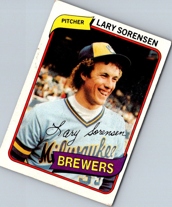 1980 Topps Lary Sorensen #154