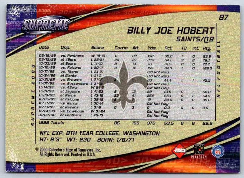 1998 Edge Billy Joe Hobert