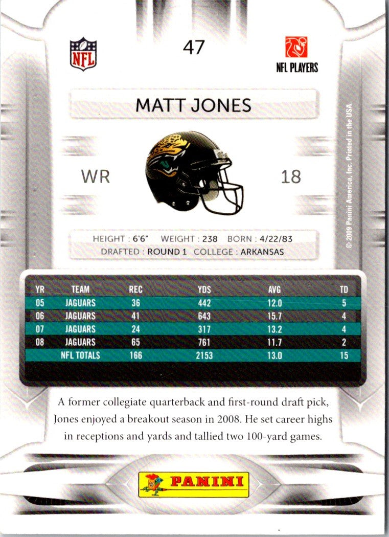 2009 Playoff Prestige Matt Jones