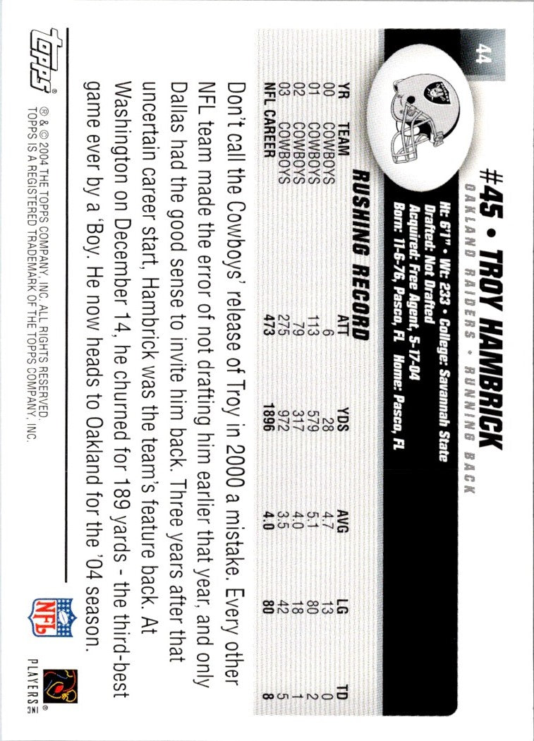 2004 Topps Troy Hambrick