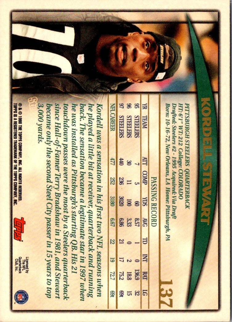 1998 Topps Kordell Stewart