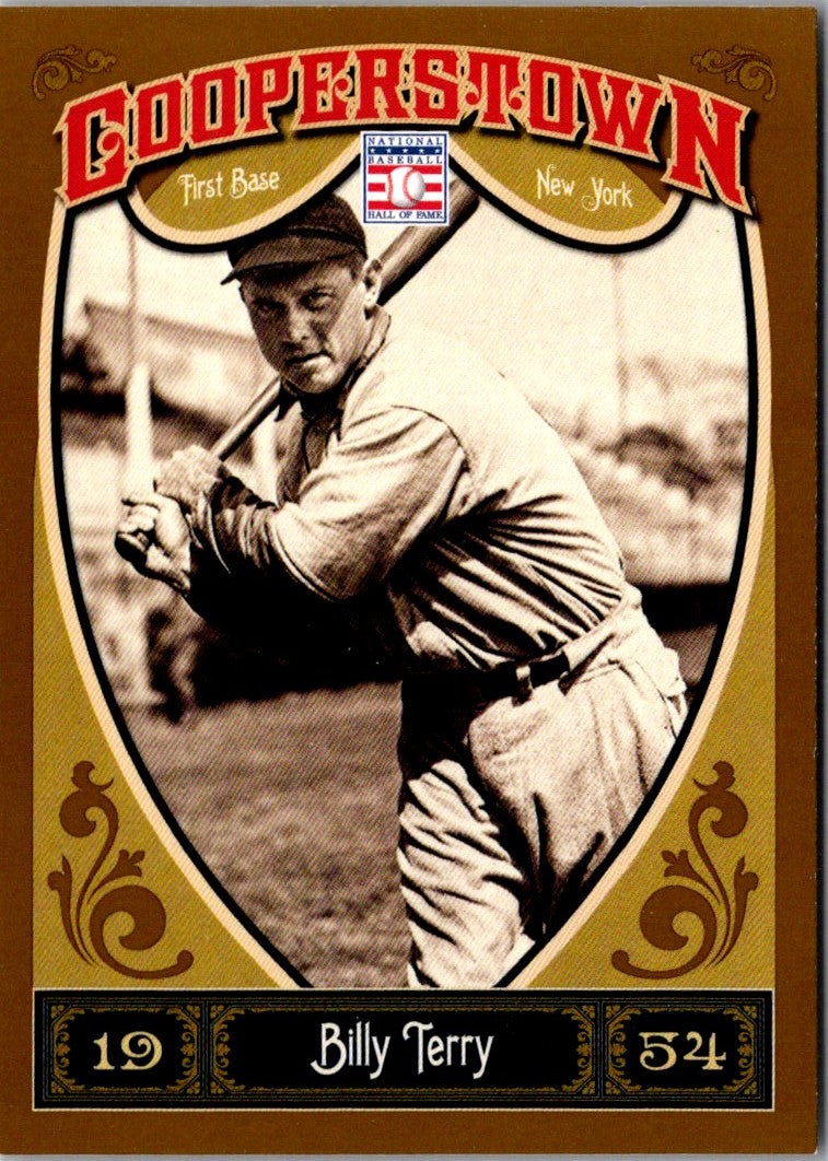 2013 Panini Cooperstown Bill Terry