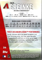 2017 Finest Zack Greinke #26