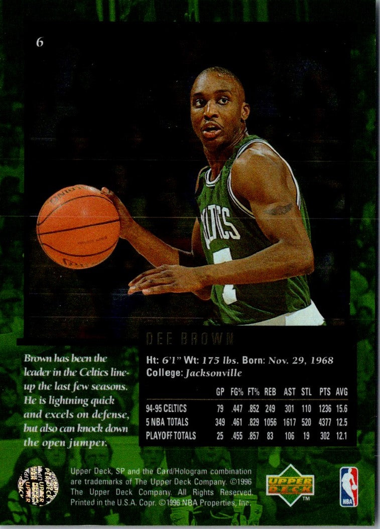 1995 SP Championship Dee Brown