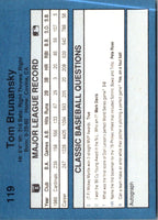 1990 Classic Blue Tom Brunansky #119