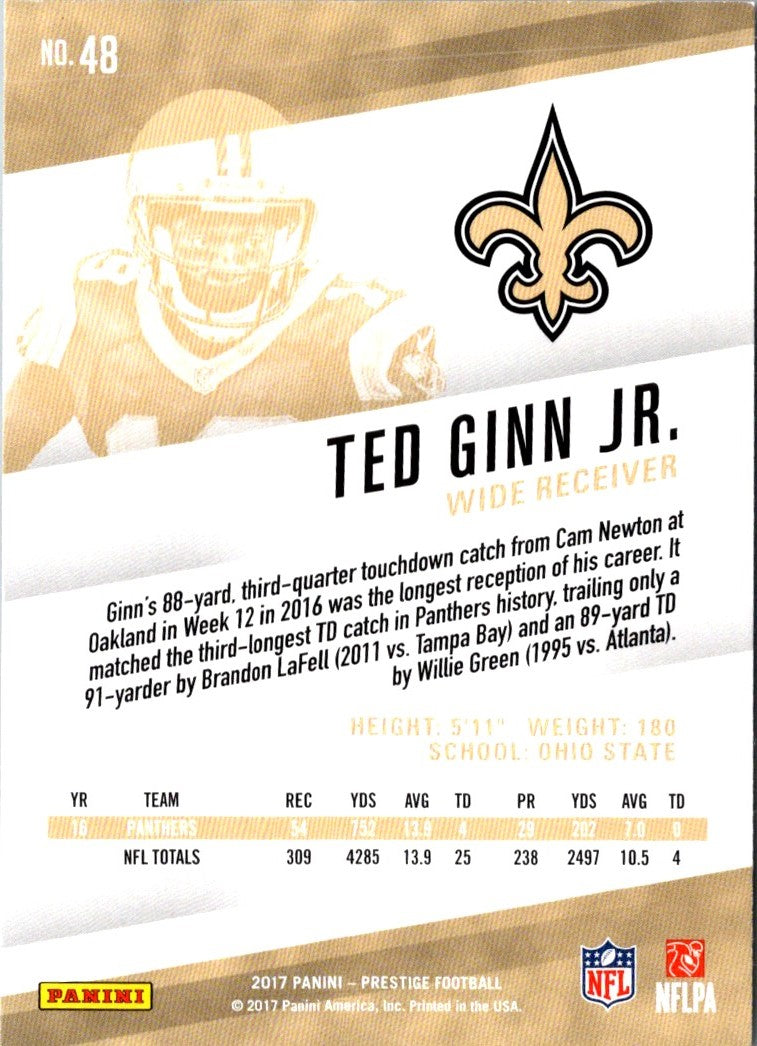 2017 Panini Prestige Ted Ginn Jr.