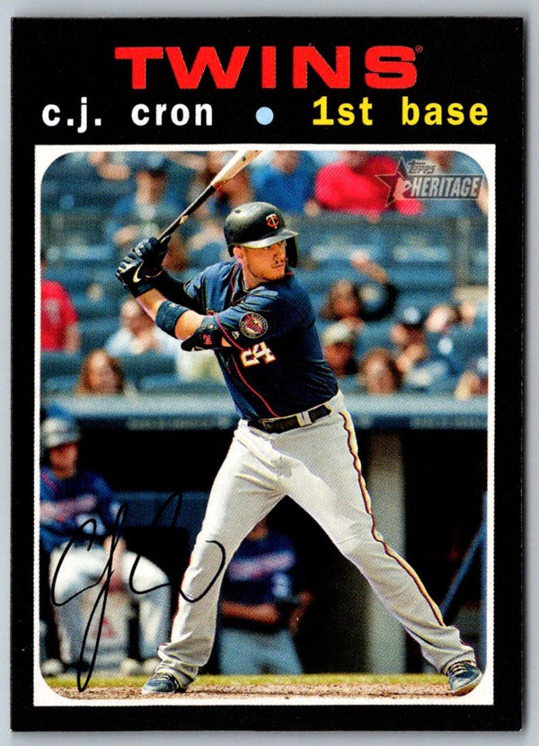 2020 Topps Heritage C.J. Cron #349