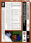 2002 Topps Opening Day Vladimir Guerrero