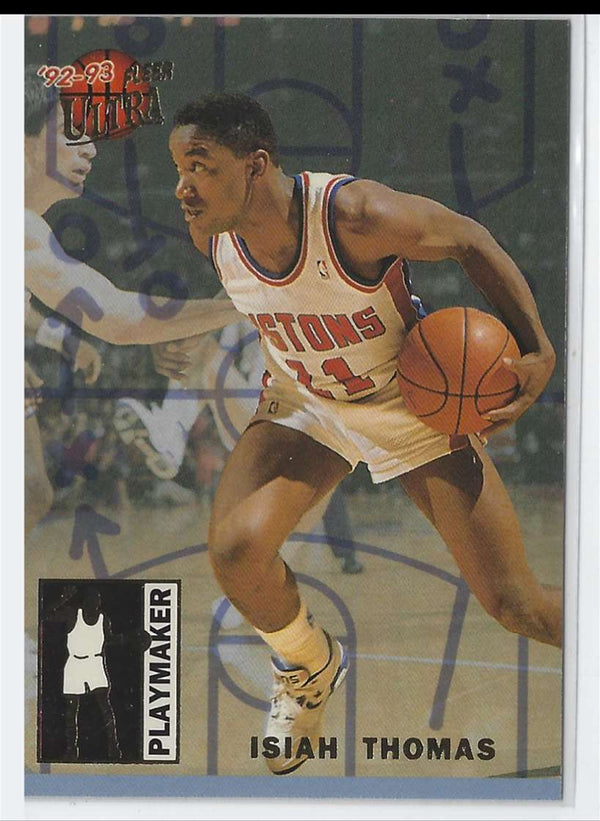 1992 Ultra Playmakers Isiah Thomas #10 Hot