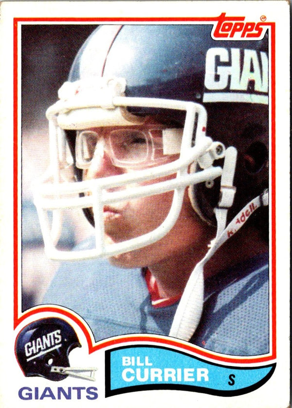 1982 Topps Bill Currier #419 Rookie EX