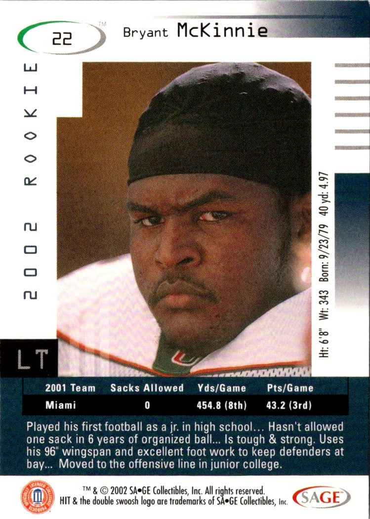 2002 SAGE HIT Bryant McKinnie