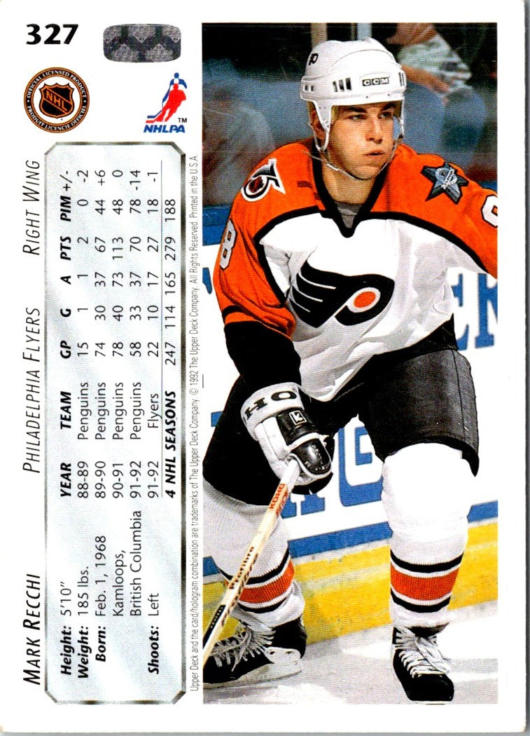 1992 Upper Deck Mark Recchi